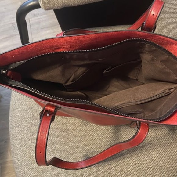 Brand New Burgundy Purse/Shoulder Bag from Bali - Picture 4 of 12